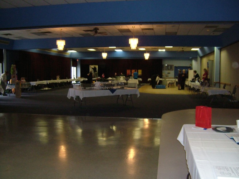 Setup in the hall